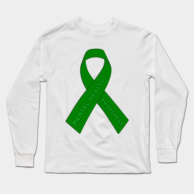 Mental Health Awareness Long Sleeve T-Shirt by DiegoCarvalho